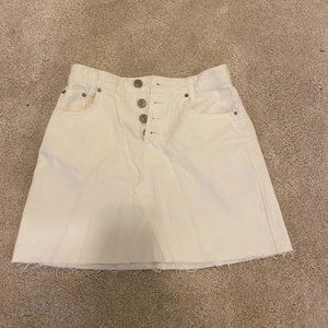 Urban Outfitters White Jean Skirt